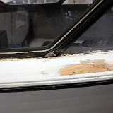 IMG 250008  Soft spot on the gang board. Moulding removed exposing some silicone. The beat in the windows rubber is missing