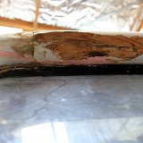 IMG 250009  Cabin top damage. There was an attempt to fix the corner.