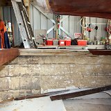 IMG 250028  Starboard side also a piece of new decking done.