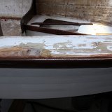 IMG 250033  Repaired the wooden bump rail with new wood and also some deck repairs.