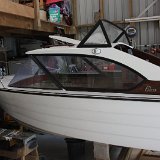 IMG 250108  Top windscreen fitted. Note the newly made cabin hatch.