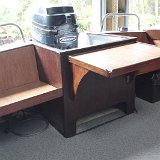 IMG 250110  Back seats finished with coffee table up. New floor cover.