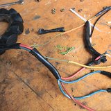 IMG 260365  Stripped the wire harness and replaced the rotten alternator wires.