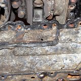 IMG 280101  Hole in the exhaust baffle and the reason why water was getting in number 3 and 4 cylinder.